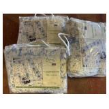 Three Packaged Cotton Bed Covers, 150x150 cm