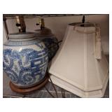 Blue and White Ceramic Table Lamps