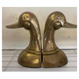 Brass Duck-Head Bookends