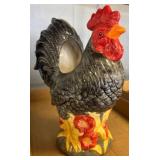 Cracker Barrel Hand-Painted Rooster Vase
