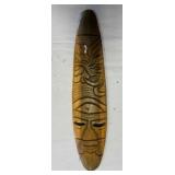 Carved Wooden Tribal Mask Wall Art