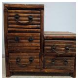 Wooden Miniature Chest with Multiple Drawers