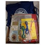 Boy Scouts Memorabilia with Binder and Bag