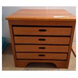 Wood Storage Unit with Four Drawers
