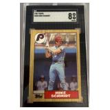 1987 Topps Mike Schmidt Baseball Card (SGC 8 NM)
