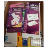 Office Supplies Lot with Name Badges and More
