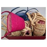 'Splash of Summer' Straw Purses