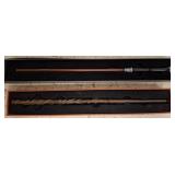 Two Novelty Wizard Wands with Boxes
