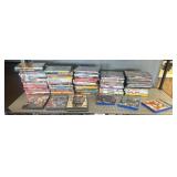 DVDs and Video Games on Shelving