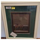 Framed Artwork of Three Ducks, 19x23