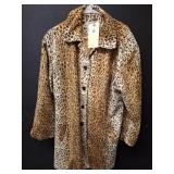 Focus 2000 Leopard Print Coat, Polyester, Size 14
