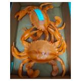 Plastic Orange Crabs, Made in China
