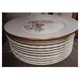 Oxford and Sheffield Bone China Plates