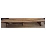 Mid-Century-Inspired Wood Slat Bench