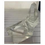 Clear Crystal Pyramid and Bowl Set
