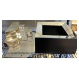 Mirrored Decorative Objects, Two-Piece Set