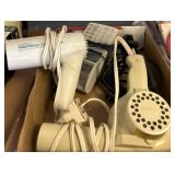 Box Lot: Sharp Printing Calculator and Hair Dryers