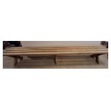 Mid-Century-Inspired Wood Slat Bench