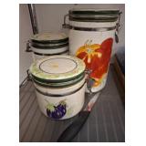 Fresco Mercado Canisters with Vegetable Designs