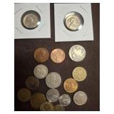 Coins and Two Encased Coins