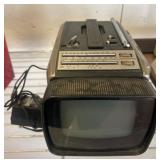 Vintage Portable TV with Radio