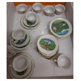Miniature China Tea Set Marked 'Japan'