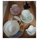 Tea Cup and Saucer Collection, Marked 'Japan'