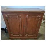 Wooden Cabinet with Paneled Doors