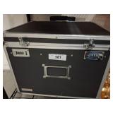 Locking Storage Case With Retractable Handle