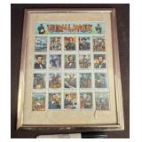Framed Unused Civil War Stamp Collection