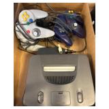 Nintendo 64 Console with Controllers and Cables