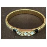 Monet Gold-Tone Bracelet with Geometric Accents