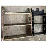 Two Wooden Wall-Mounted Shelf Units