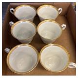 6 Oxford Bennington Bone China Cups