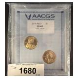 2019 P&D $1 Coins Graded MS65 by AACGS