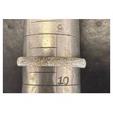 Sterling Silver Band Ring, Size 10