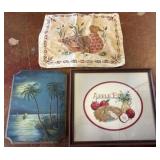 Three Decorative Wall Art Pieces