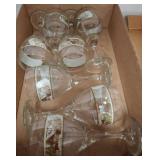 Wine Glasses with Scenic Design Band