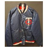 MLB Licensed Starter Jacket, Twins Logo, Large