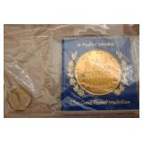 St Paulï¿½s Cathedral 22ct Gold-Plated Medallion