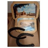 Souvenir Prints and Metal Horseshoes