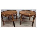 Small Round Bamboo doll stools