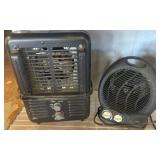 Two Electric Portable Space Heaters