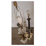 Table Lamps with Various Materials