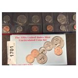 1994 U.S. Mint Uncirculated Coin Set