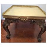 Brass And Wood Table