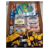 Die-Cast Cars and Construction Vehicles