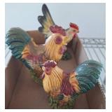Ceramic Rooster Figurines