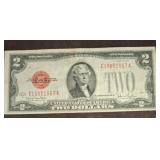 1953 Red Seal Two-Dollar United States Note