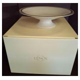 Lenox Pedestal Cake Stand With 24K Gold Trim
